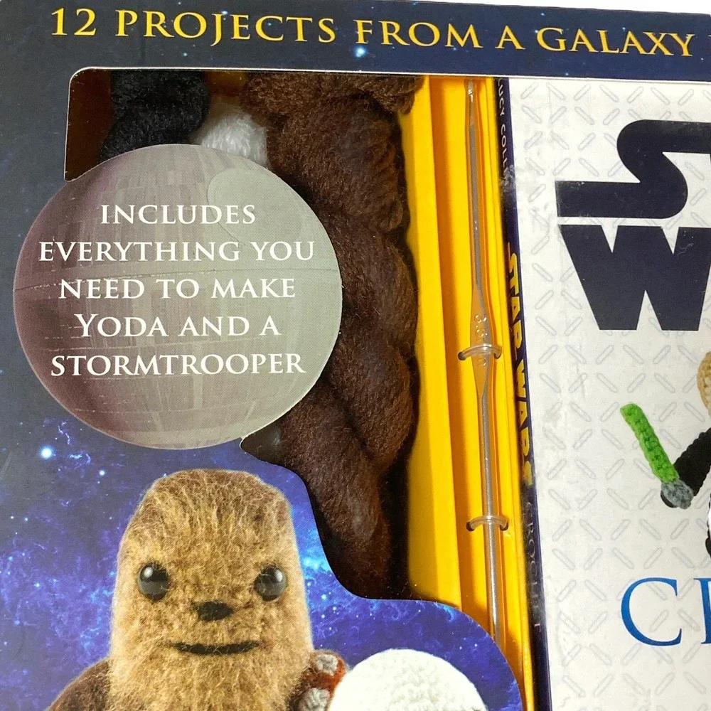 Star Wars CROCHET KIT 12 Characters Yoda Storm trooper Darth Vader Luke Han R2D2